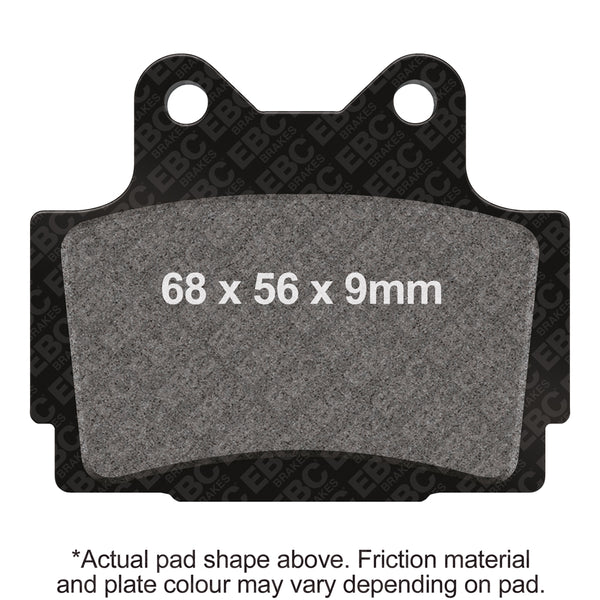 EBC 88-89 Yamaha FZR 400 Rear Left Semi-Sintered Vee Brake Pads — FA104V
