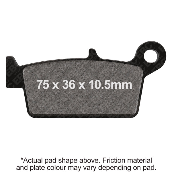 EBC 02-05 MZ/Muz SX/SM 125 Front Left FA-SFA-X Brake Pads — FA131X