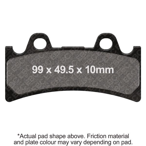 EBC 93-96 Yamaha YZF 750 Front Left/Right Sintered HH/R Brake Pads — FA190HH