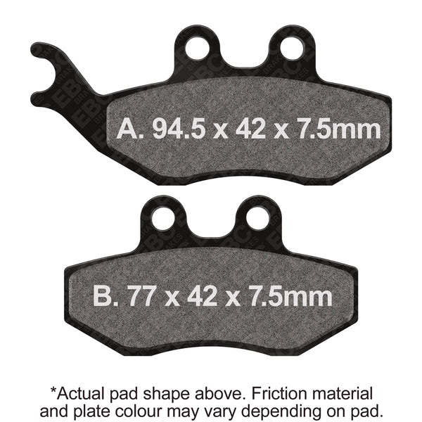 EBC 05-09 CPI GTR 50 2 Pin Pad Fixing Front Caliper Front Left Sintered HH/R Brake Pads — SFA194HH