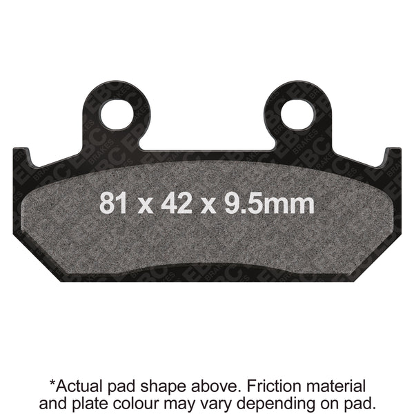 EBC 91-94 Honda CBR 600 F2 Front Left/Right Sintered HH/R Brake Pads (For EBC Floating Conv Rotor) — FA203HH