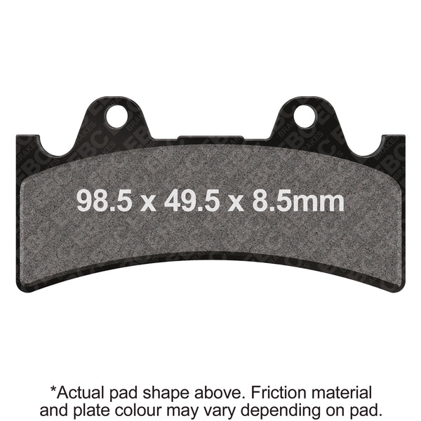 EBC Jaybrake Calipers J-Six (300-64) (6 Piston) Organic Brake Pad — FA243