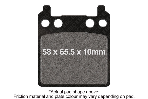 EBC 75-76 Honda CB 750 F Supersport Rear Left Semi-Sintered Vee Brake Pads — FA32V