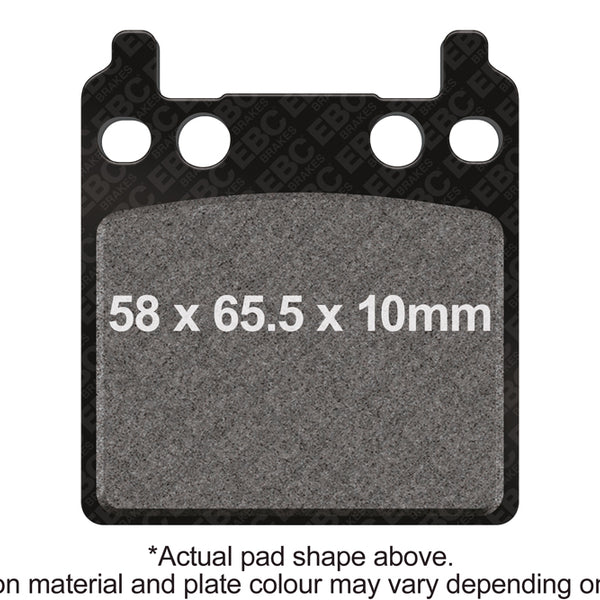 EBC 75-76 Honda CB 750 F Supersport Rear Left Semi-Sintered Vee Brake Pads — FA32V