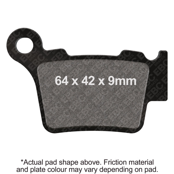 EBC 08-11 BMW G 450 X Rear Left/Right EPFA Sintered HH Brake Pads — EPFA368HH