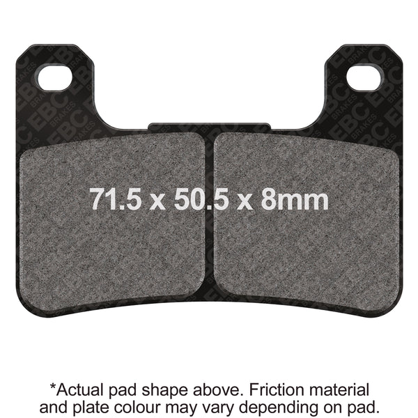 EBC 08-10 Kawasaki ZX10 R Ninja ZX 1000 E8F Front Left/Right GPFAX HH Race Brake Pads — GPFAX379HH