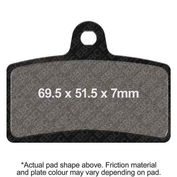 EBC 05-06 Derbi GPR 125/Nude Radial Caliper Front Left FA-SFA-X Brake Pads — FA399