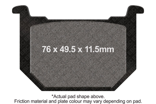 EBC 1988 Suzuki GN 250 J Front Left/Right FA-SFA-X Brake Pads — FA51
