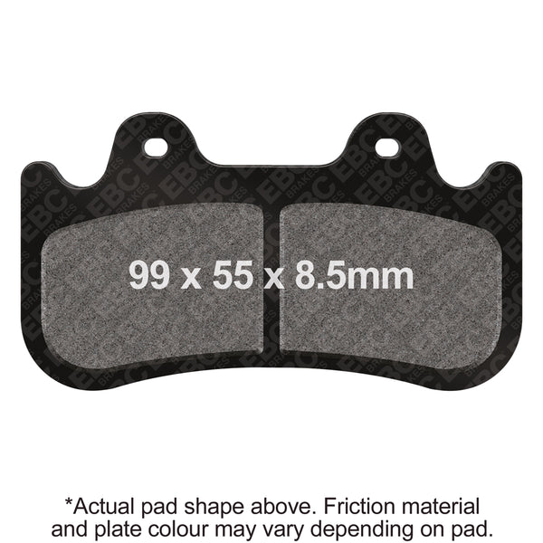 EBC JayBrake Calipers 6 PF-L (6 Piston 11.5in Rotor Lower Height Friction) Sintered HH Brake Pads — FA649HH
