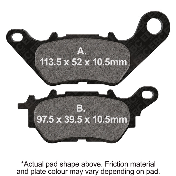 EBC 16-23 Yamaha MT-03 MT ABS Rear GPFAX Sintered HH Race Brake Pads — GPFAX662HH