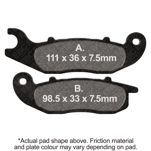 EBC 18-21 Honda PCX 125 S/WW AK ABS Front Left FA-SFA-X Brake Pads — SFA693