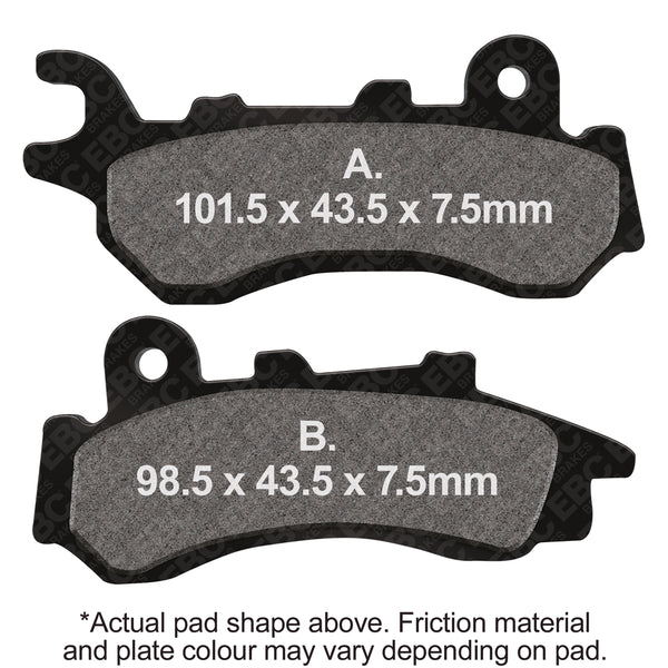 EBC 21-22 Honda PCX 125 WW-J ABS Front Left FA-SFA-X Brake Pads — SFA723