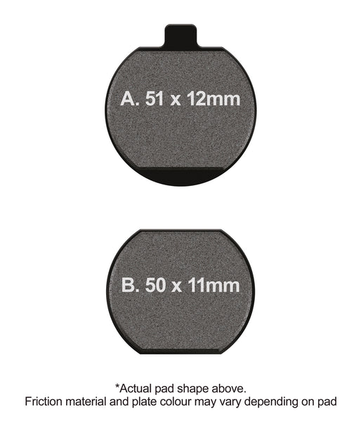 EBC 80-82 Kawasaki KZ 440 A Front Left/Right FA-SFA-X Brake Pads — FA73