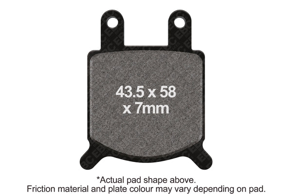 EBC GMA Calipers 2 Piston (small) Caliper Model B (CCI No. 09-996) Front Organic Brake Pads — FA76