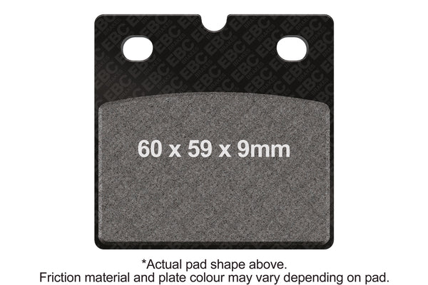 EBC 88-89 BMW R 65 Single Rotor Front Left Semi-Sintered Vee Brake Pads — FA77V