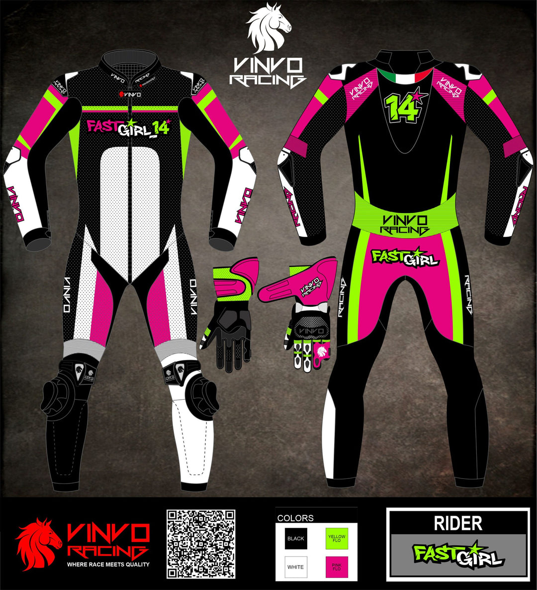 Custom Kangaroo Leather Race Suit