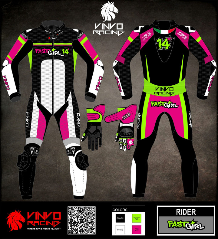 Custom Kangaroo Leather Race Suit