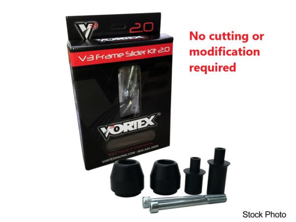 Vortex 15-22 Yamaha FZ 09,MT 09 V3 2.0 Frame Slider Kit — No Cut (SR183)