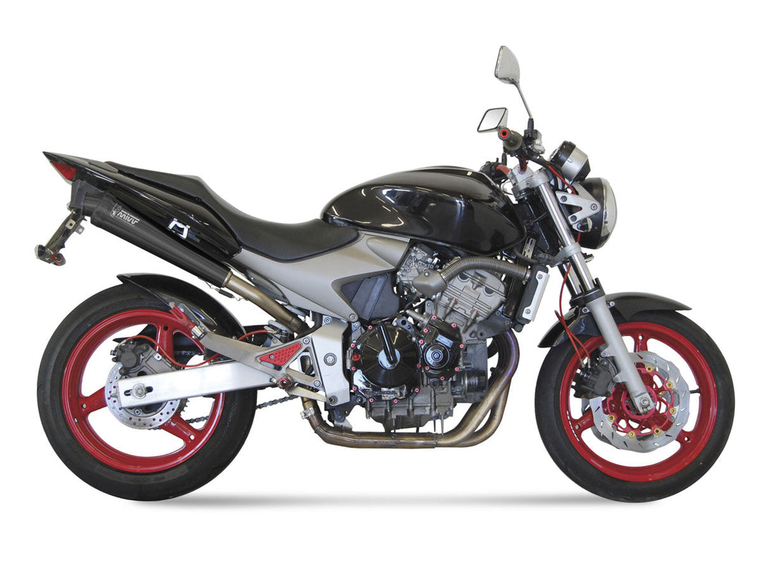 MIVV X-Cone Black Slip-On Exhaust (H.020.LC3B) for 2003-2006 Honda Hornet 600
