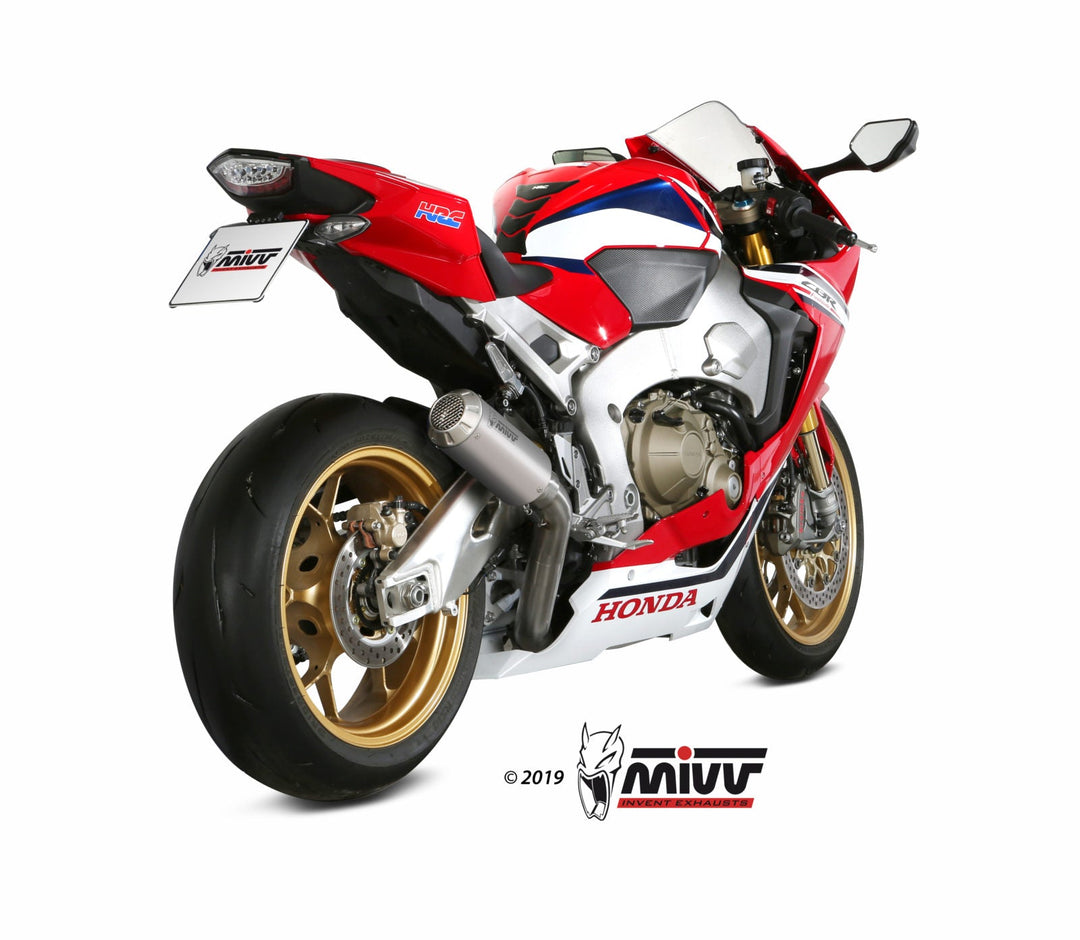 MIVV MK3 Stainless Slip-On Exhaust (H.070.SM3X) for 2017-2019 Honda CBR1000RR