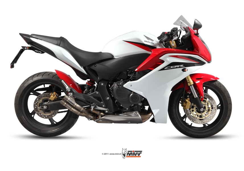MIVV Double Gun Titanium Slip-On Exhaust (H.038.LDG)