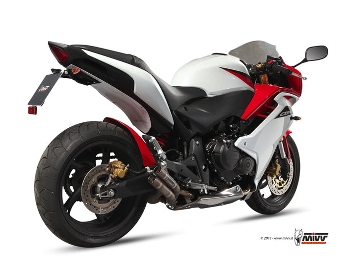 MIVV Double Gun Titanium Slip-On Exhaust (H.038.LDG)
