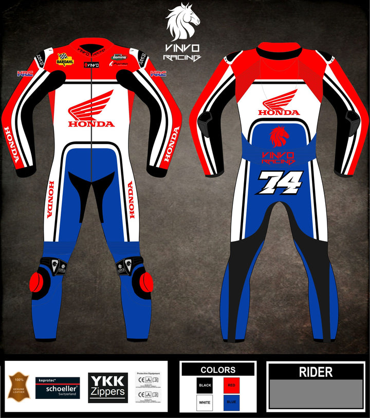 Custom Cowhide Leather Race Suit