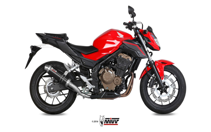 MIVV GP Black Slip-On Exhaust (H.062.LXB) for 2016-2018 Honda CB500F