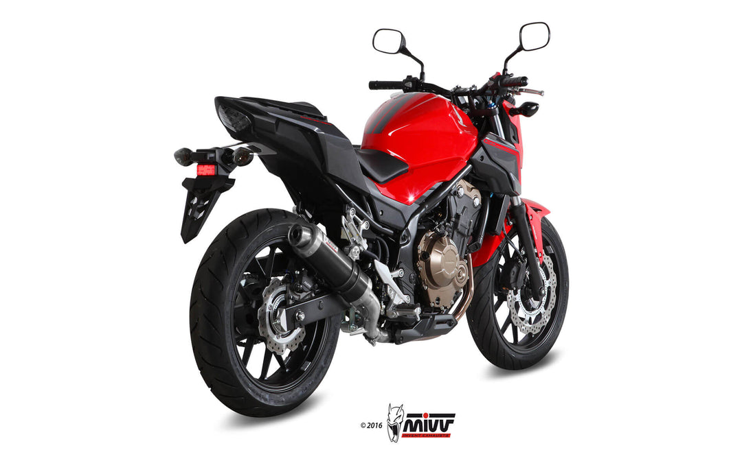 MIVV GP Black Slip-On Exhaust (H.062.LXB) for 2016-2018 Honda CB500F