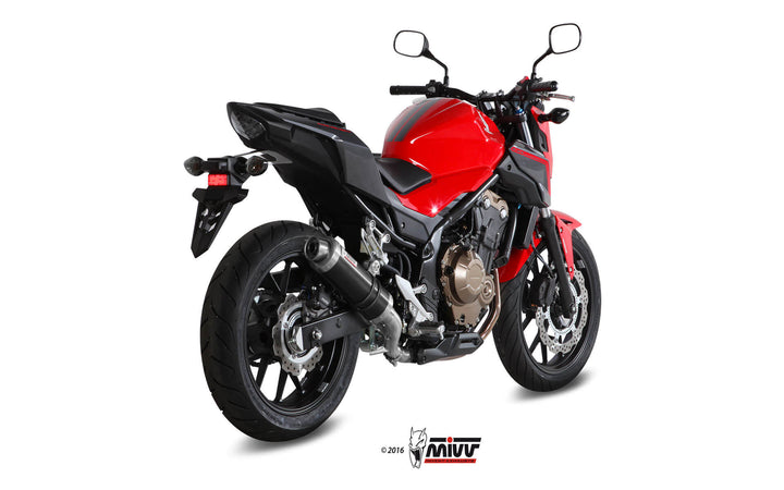 MIVV GP Black Slip-On Exhaust (H.062.LXB) for 2016-2018 Honda CB500F