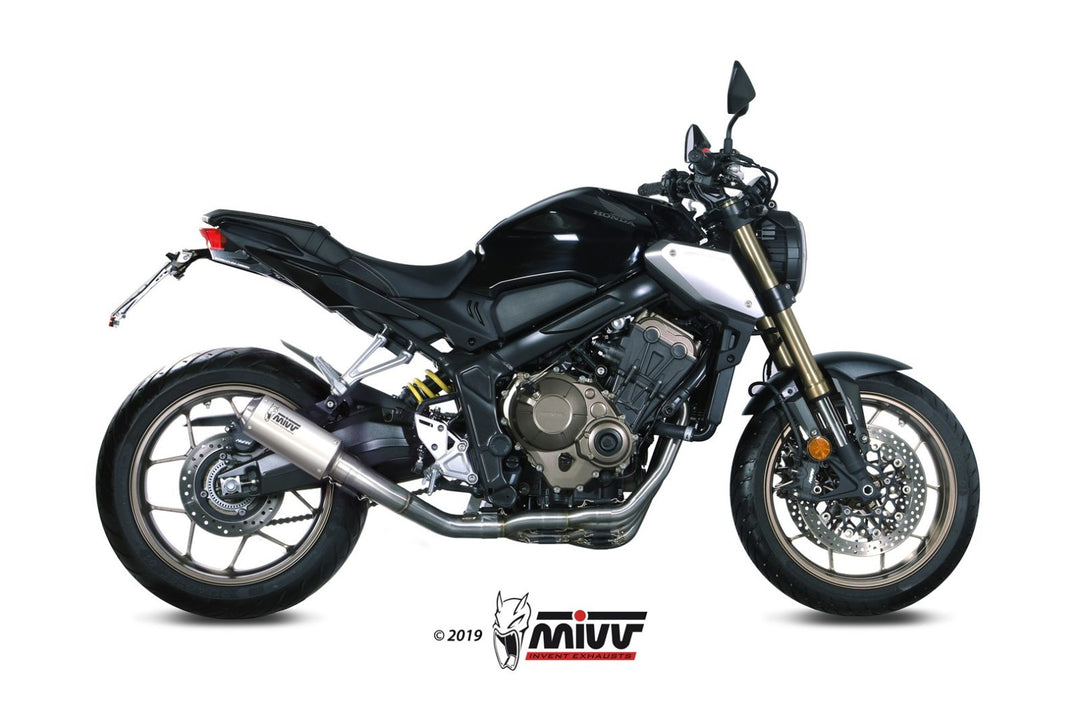 MIVV MK3 Stainless Full System Exhaust (H.072.SM3X) for 2019-2023 Honda CB650R