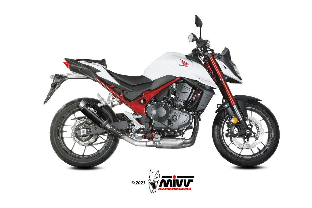 MIVV GPpro Black Slip-On Exhaust (H.085.LXBP) for Honda CB750 Hornet