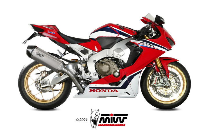 MIVV Speed Edge Titanium Slip-On Exhaust (H.070.LRT) for 2017-2019 Honda CBR1000RR