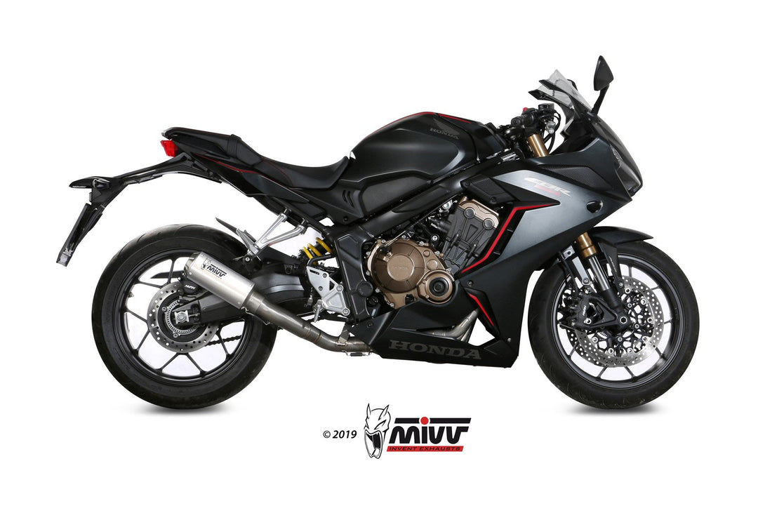 MIVV MK3 Stainless Full System Exhaust (H.072.SM3X) for 2019-2023 Honda CB650R