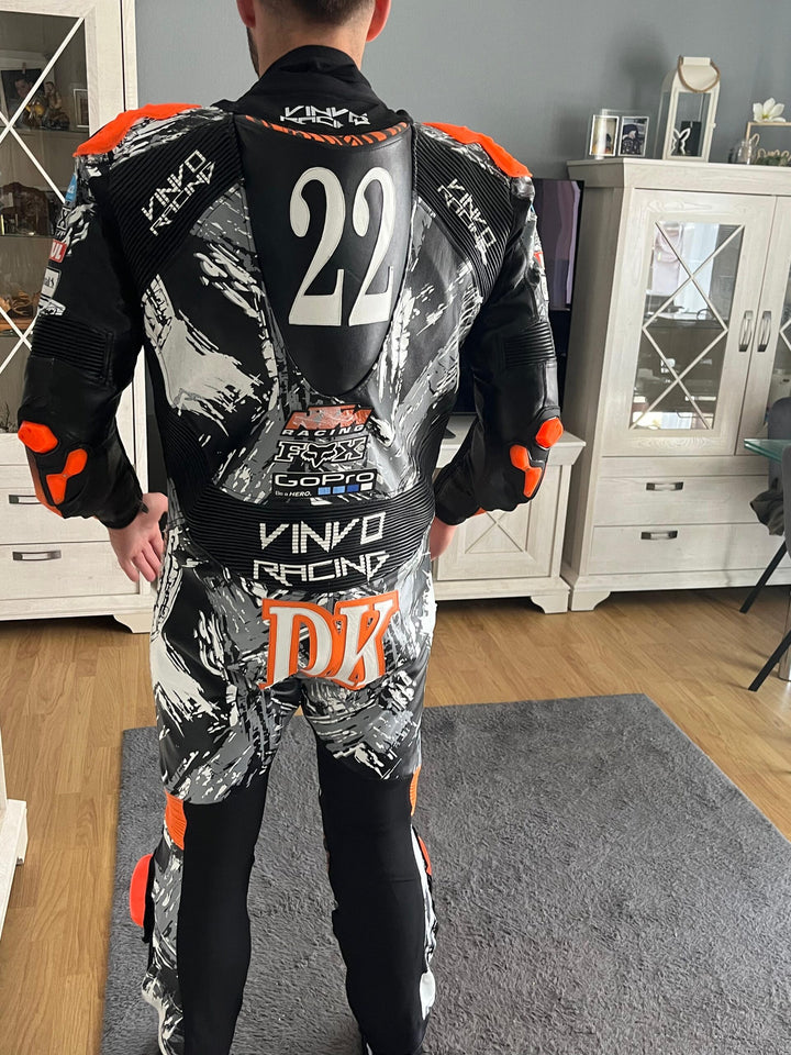 Custom Kangaroo Leather Race Suit
