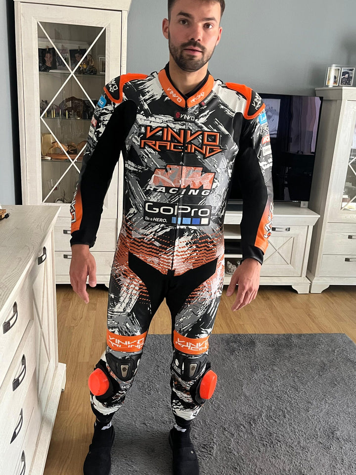 Custom Kangaroo Leather Race Suit