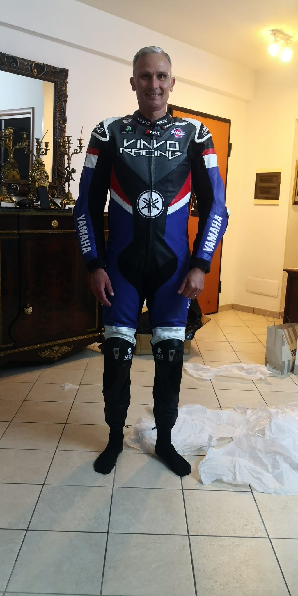 Custom Kangaroo Leather Race Suit