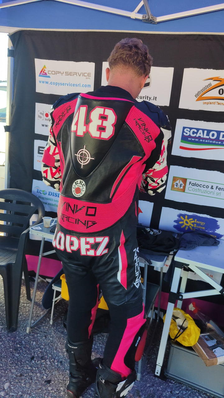 Custom Kangaroo Leather Race Suit