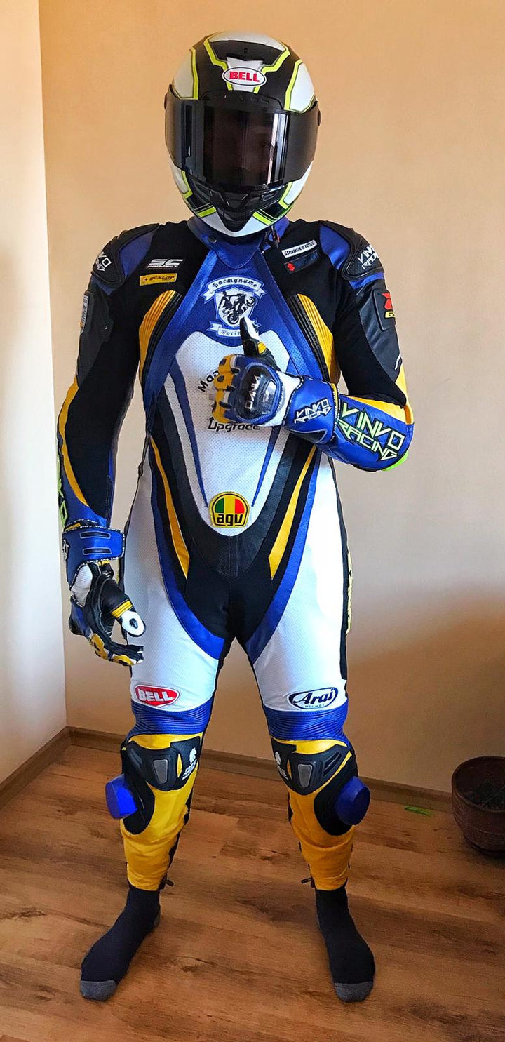 Custom Kangaroo Leather Race Suit