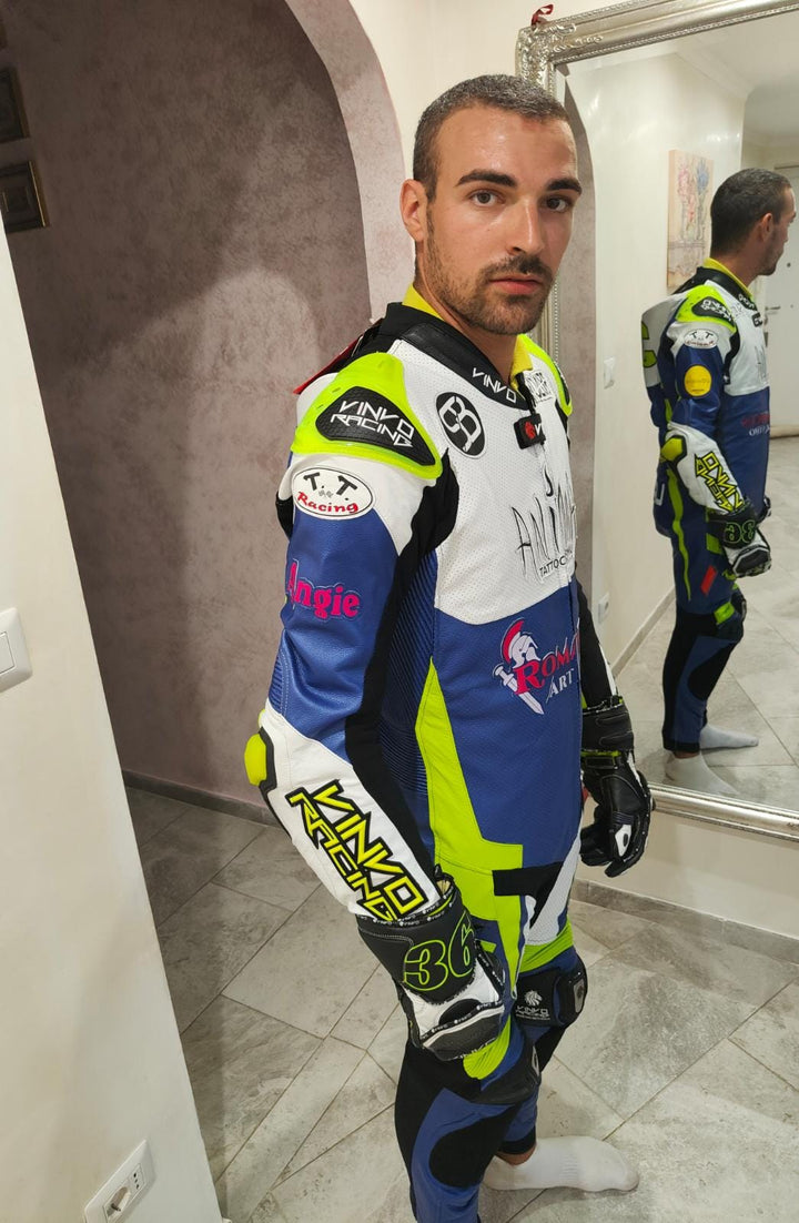 Custom Kangaroo Leather Race Suit