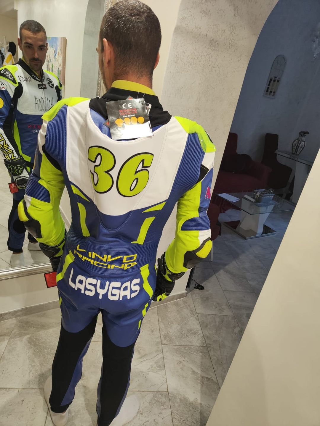 Custom Kangaroo Leather Race Suit