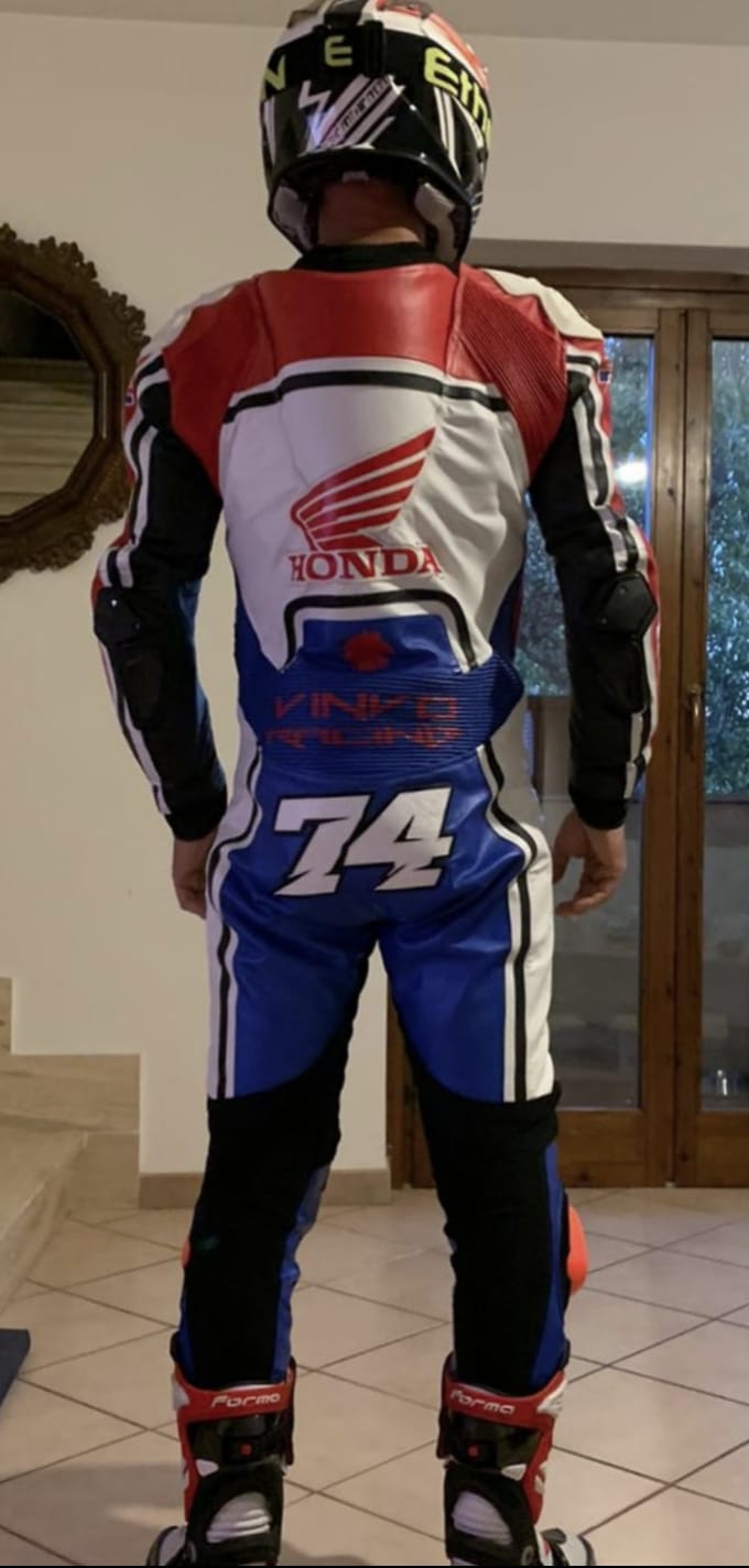 Custom Cowhide Leather Race Suit
