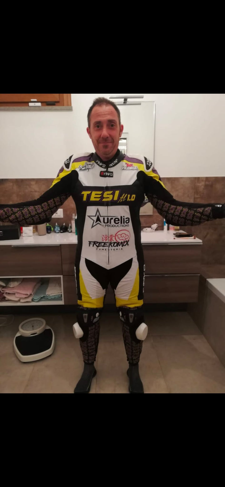 Custom Kangaroo Leather Race Suit
