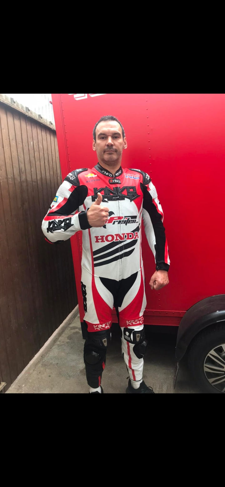 Custom Kangaroo Leather Race Suit