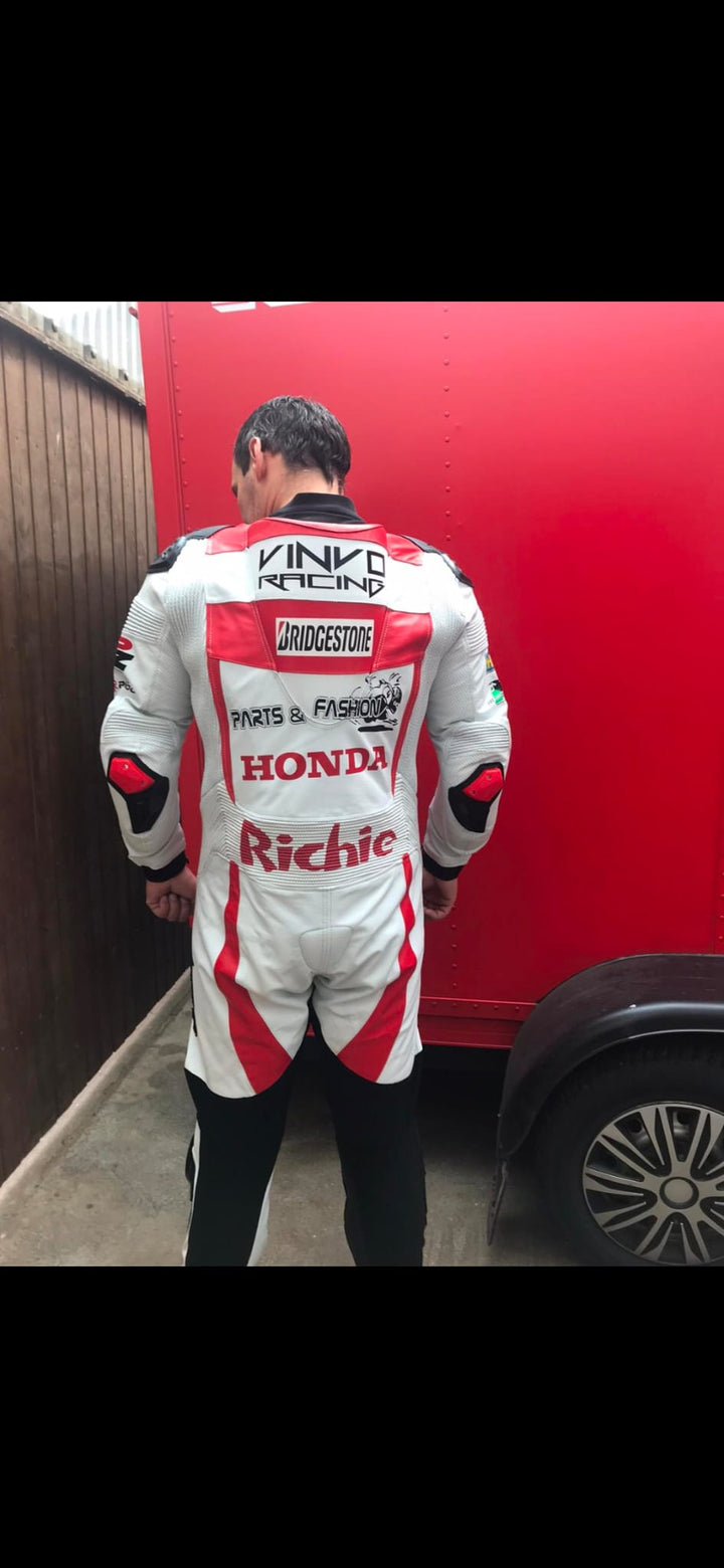 Custom Kangaroo Leather Race Suit