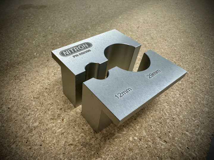 Nitron 25mm Fork Tube/12mm Rod 2 Piece Vice Clamp (NTT050300)