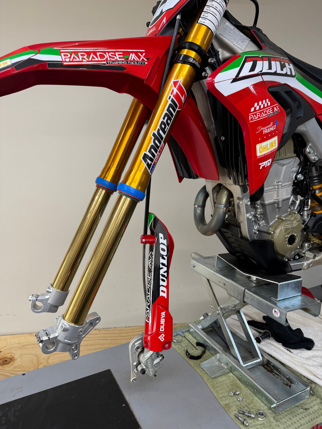 Andreani/Ohlins RXF48 Enduro Fork (FFX-AG2601) for 2025-2026 Ducati Desmo 450 MX