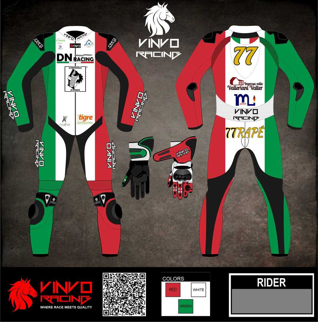 Custom Cowhide Leather Race Suit