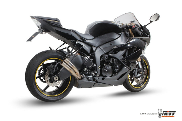 MIVV Double Gun Full Titanium Slip-On Exhaust (K.022.SDG) for 2009-2016 Kawasaki ZX-6R/636