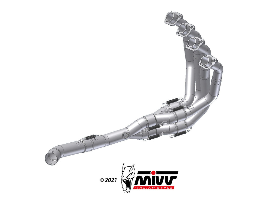 MIVV No-Kat Race Collectors (K.052.C1) for 2020-2022 Kawasaki Z900